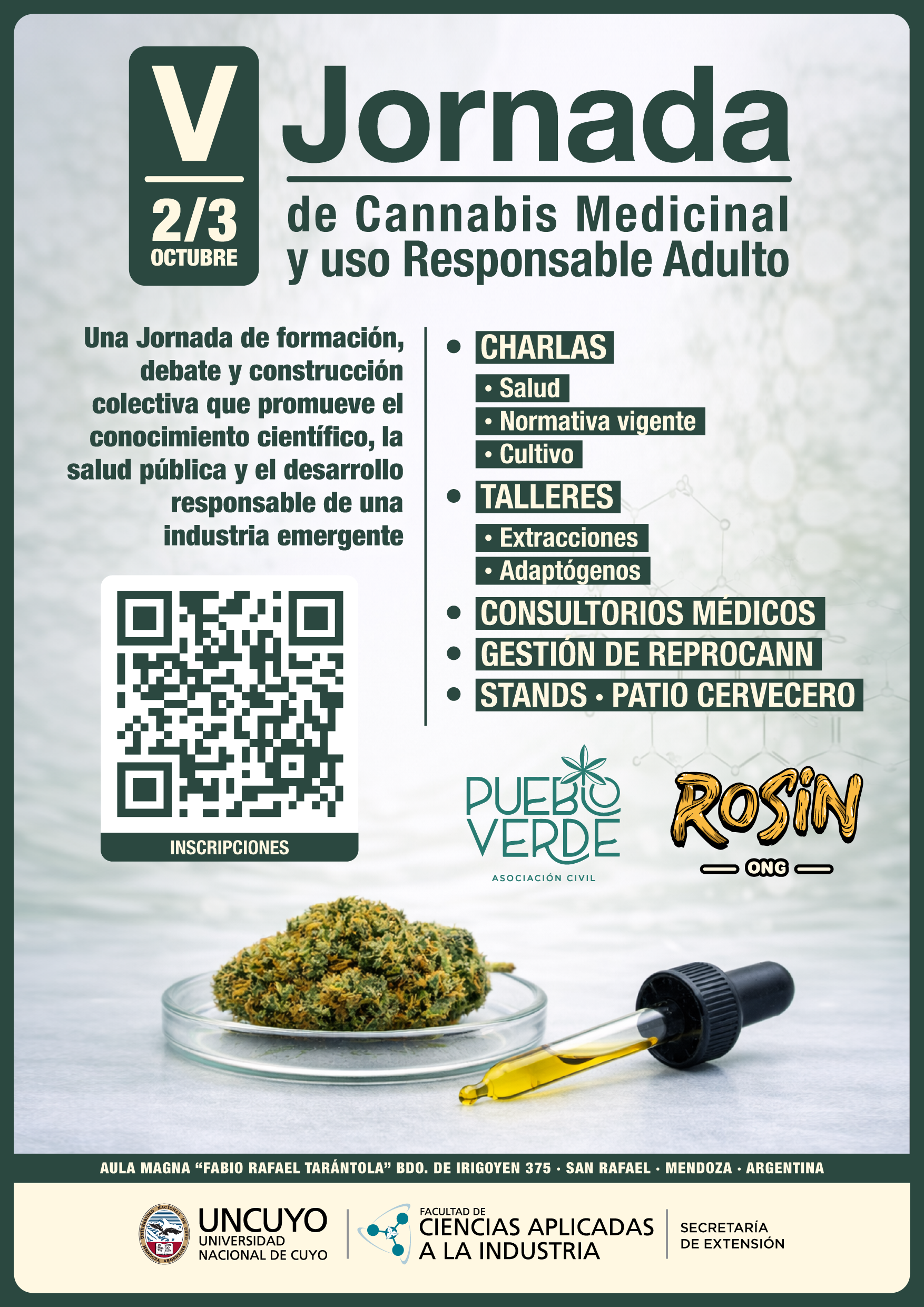 V Jornada de Cannabis Medicinal y uso Responsable Adulto - San Rafael Mendoza